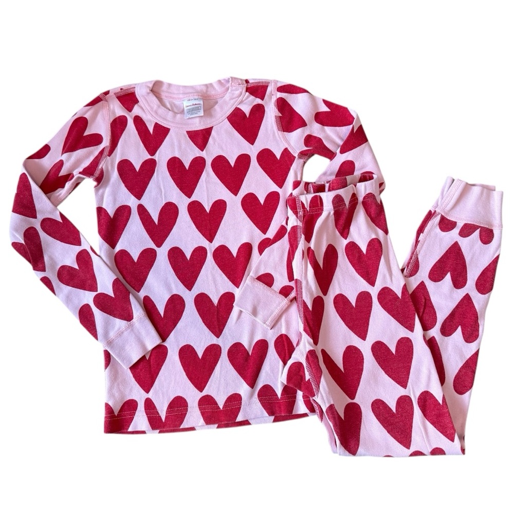 Hanna Andersson Red Heart Kids Pajama Set